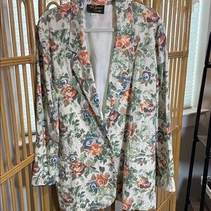 Vintage Toni Garment Floral Blazer - Multicolor
